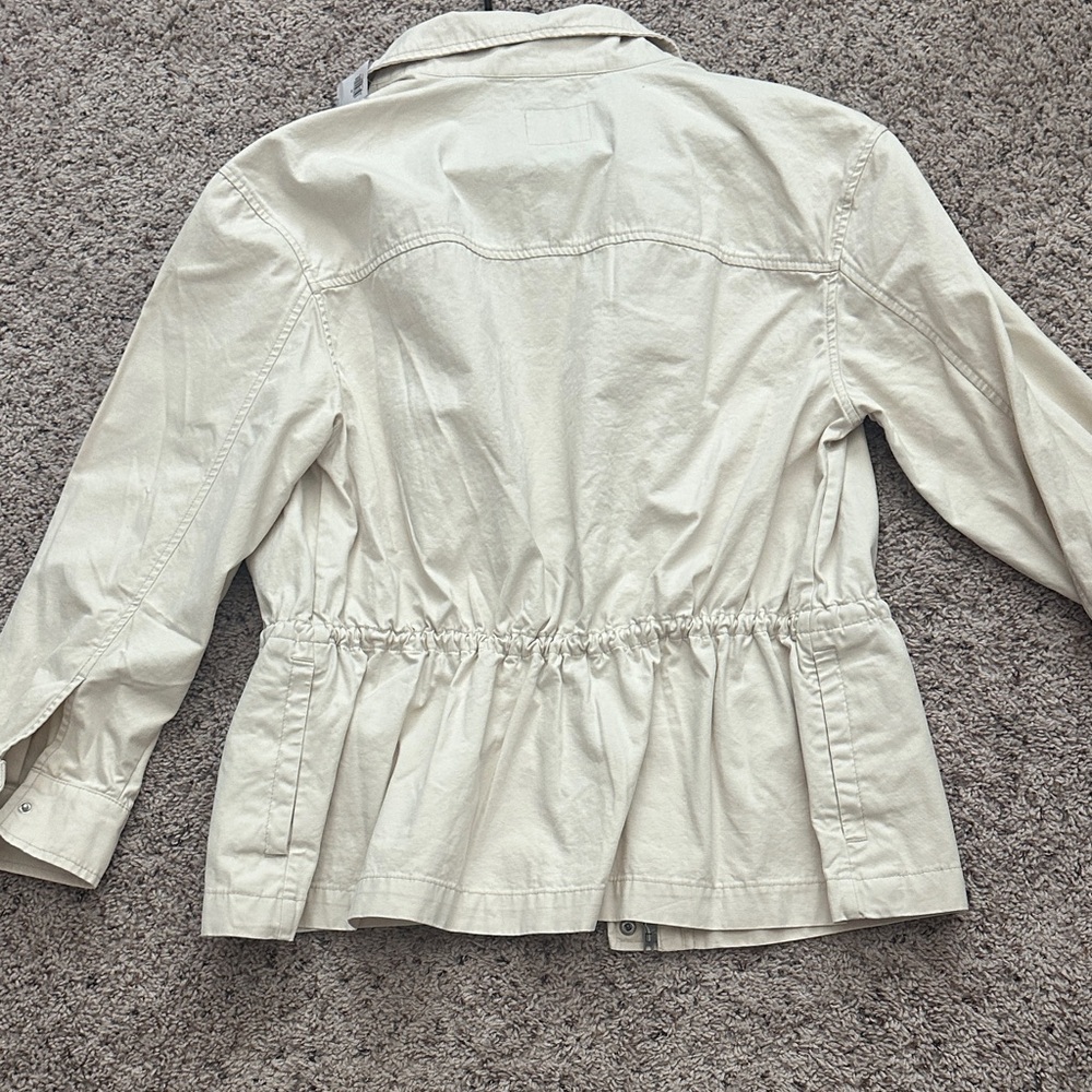 NWT Old Navy Women's Cream Utility Jacket - Picture 6 of 7